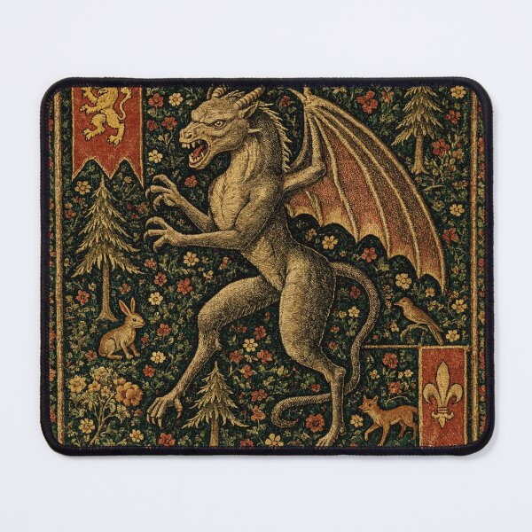 Item preview, Jersey Devil cryptid - Medieval tapestry style designed and sold by Vintage Designs +.