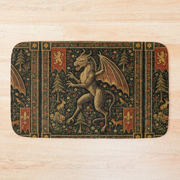 Item preview, Jersey Devil cryptid - Medieval tapestry style designed and sold by Vintage Designs +.