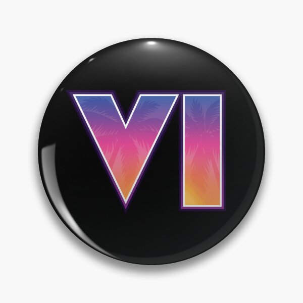 Item preview, GTA 6 Grand Theft Auto 6 Vice City Logo Sunset Gradient designed and sold by BubblePopRed.