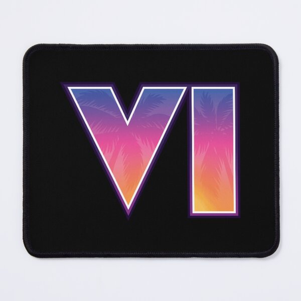 Item preview, GTA 6 Grand Theft Auto 6 Vice City Logo Sunset Gradient designed and sold by BubblePopRed.