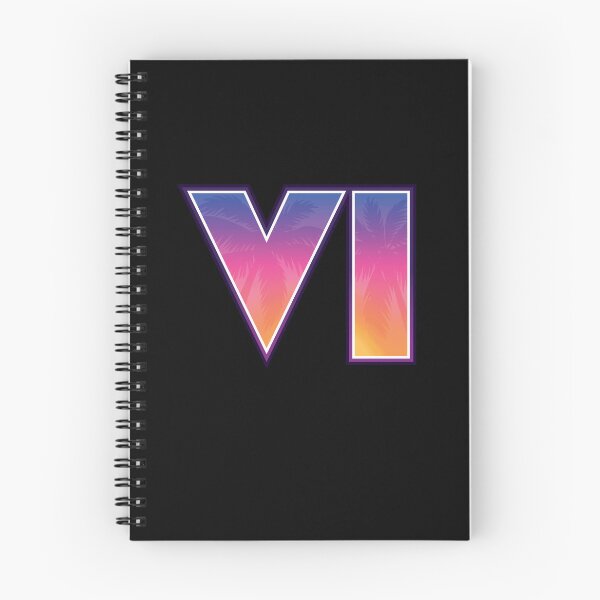 Item preview, GTA 6 Grand Theft Auto 6 Vice City Logo Sunset Gradient designed and sold by BubblePopRed.