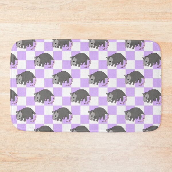 Item preview, Opossum Checkerboard Pattern designed and sold by ClarissaDoodles.