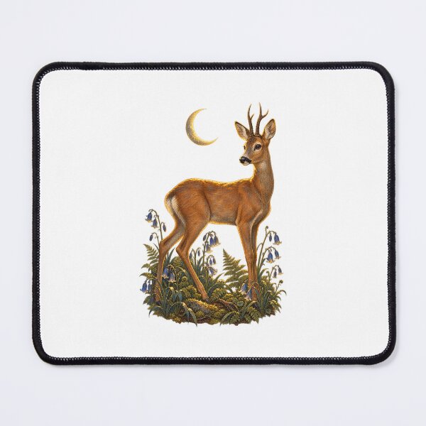Item preview, Roe Deer | Moonlit Bluebell Wood Art | British Woodland Lover Gift designed and sold by Brackenlume Studio.
