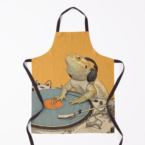 Item preview, Bearded Dragon DJ Playing Vinyl designed and sold by andrewccrow.