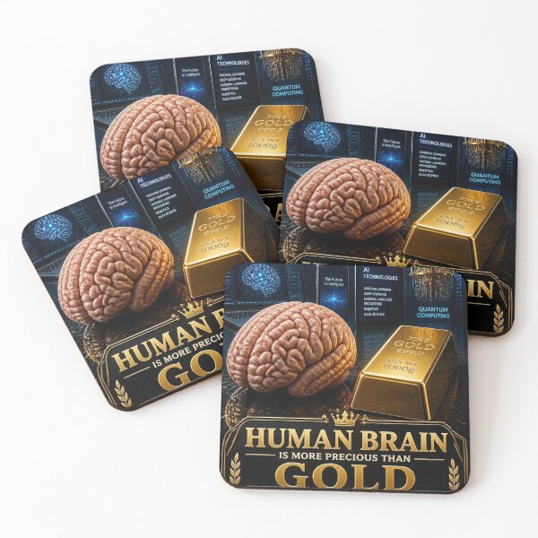 Item preview, Human Brain is more precious than Gold designed and sold by Bebe5512.