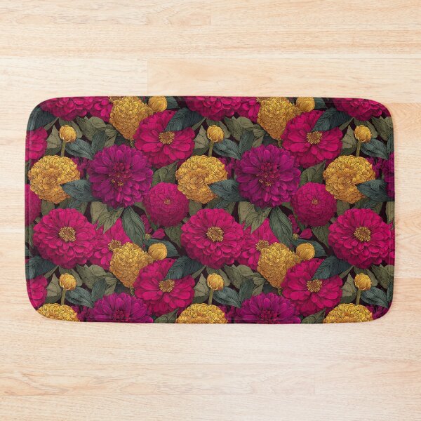 Item preview, Whimsical Zinnia Print  - Flower Garden Pattern - Birthday Gifts For Him designed and sold by RoyalStarsPatts.