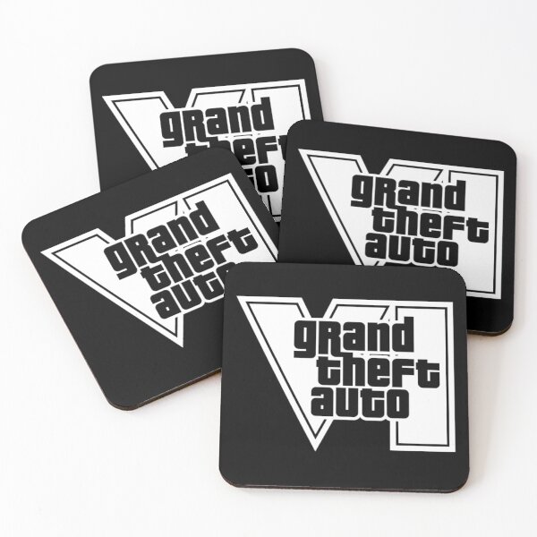 Item preview, GTA 6 Grand Theft Auto 6 Vice City Logo White designed and sold by BubblePopRed.