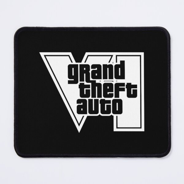 Item preview, GTA 6 Grand Theft Auto 6 Vice City Logo White designed and sold by BubblePopRed.