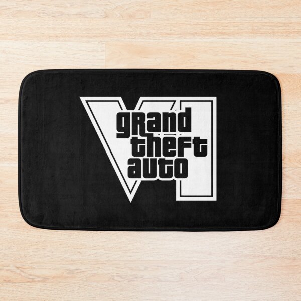 Item preview, GTA 6 Grand Theft Auto 6 Vice City Logo White designed and sold by BubblePopRed.