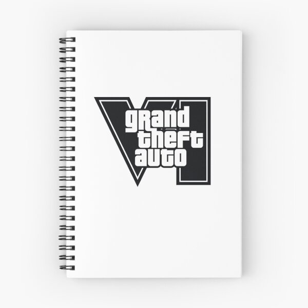 Item preview, GTA 6 Grand Theft Auto 6 Vice City Logo Black designed and sold by BubblePopRed.