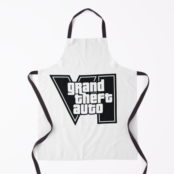 Item preview, GTA 6 Grand Theft Auto 6 Vice City Logo Black designed and sold by BubblePopRed.