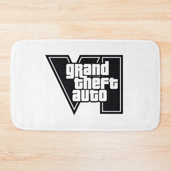 Item preview, GTA 6 Grand Theft Auto 6 Vice City Logo Black designed and sold by BubblePopRed.