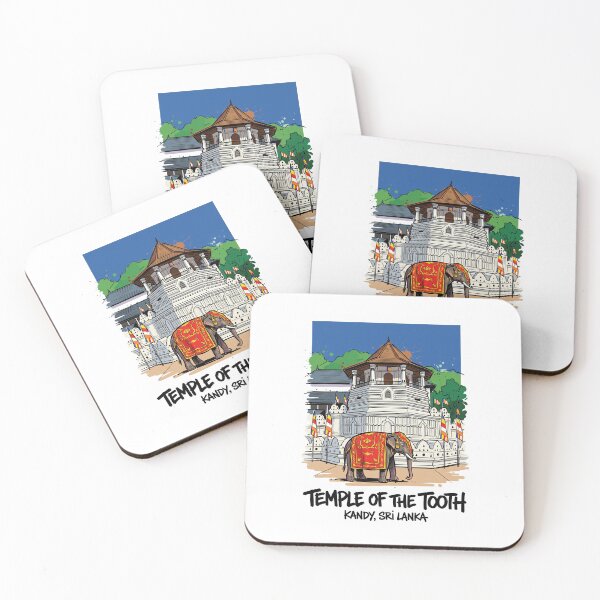 Item preview, Temple of the Tooth Elephant Kandy Art designed and sold by Merch by Das Design Studio.