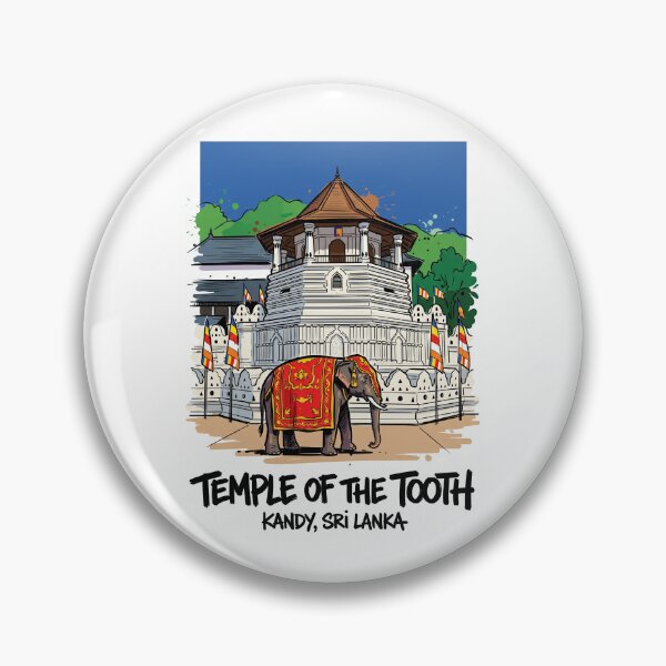 Item preview, Temple of the Tooth Elephant Kandy Art designed and sold by Merch by Das Design Studio.