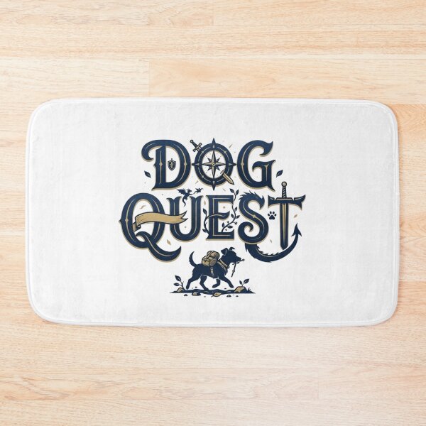 Item preview, Dog Quest RPG Fantasy Typography - Adventurer Canine D&D Gamer Art designed and sold by Animer-art1.