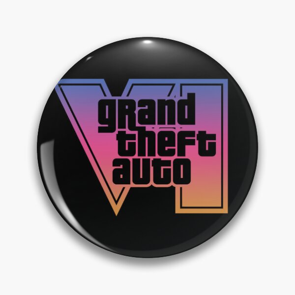 Item preview, GTA 6 Grand Theft Auto 6 Vice City Logo Sunset designed and sold by BubblePopRed.
