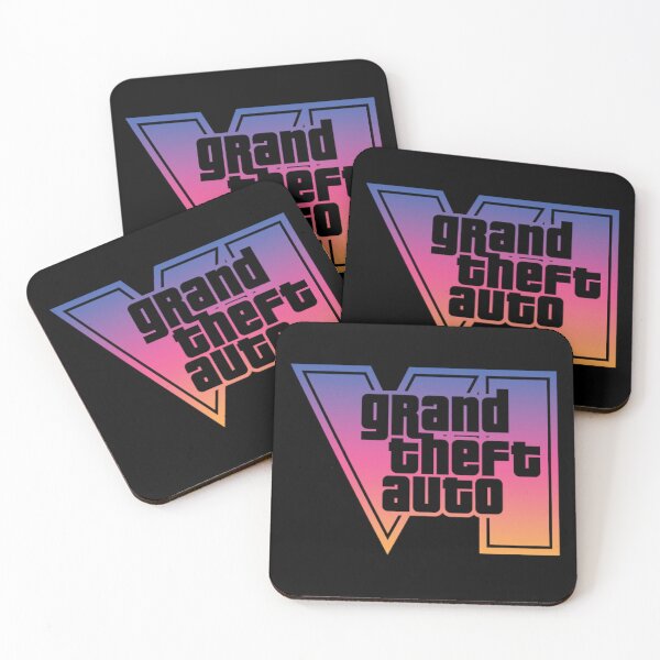 Item preview, GTA 6 Grand Theft Auto 6 Vice City Logo Sunset designed and sold by BubblePopRed.