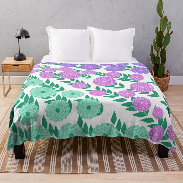 Item preview, Colorful Blooming Flower Collection with Green Leaves designed and sold by Ei-Ei.