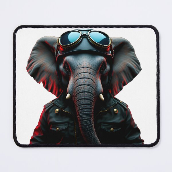 Item preview, Rebel Elephant - Leather & Attitude designed and sold by ZykeArt.