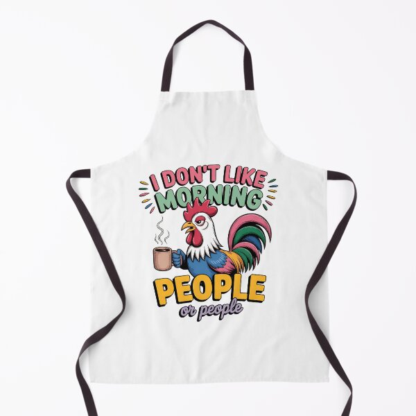 Item preview, I Don't Like Morning People Funny Rooster designed and sold by sazuii.