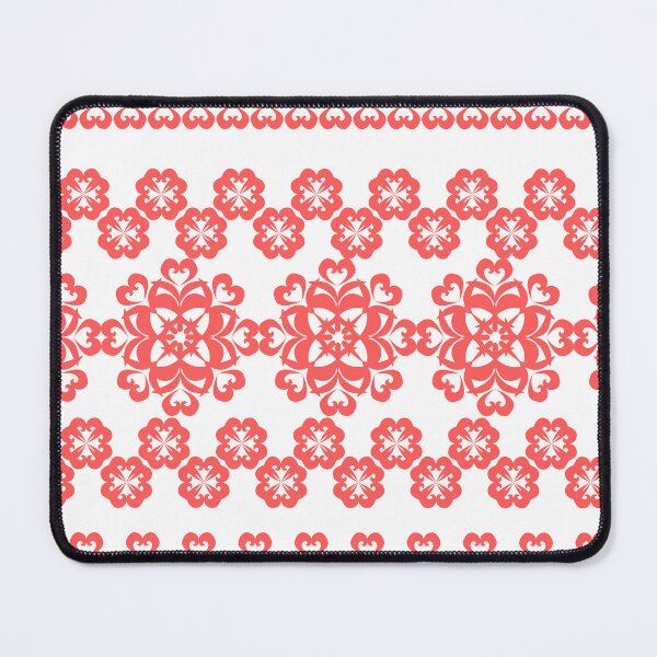 Item preview, Living Coral Ornamental Floral Lace Border Collection designed and sold by Ei-Ei.