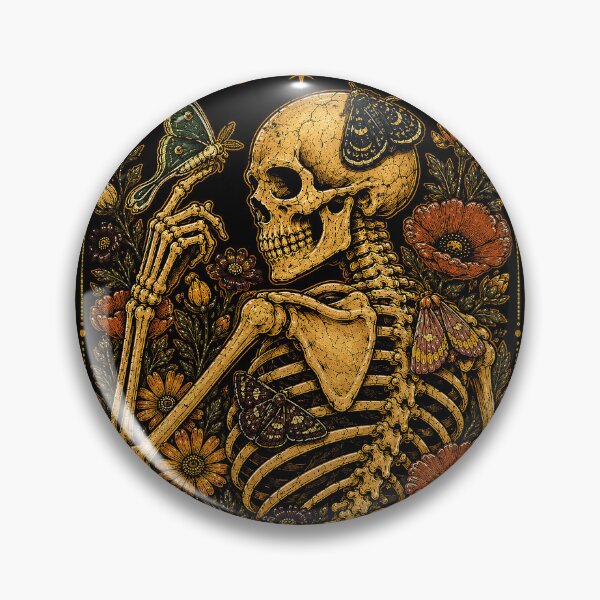 Item preview, Moth and Skeleton Floral Tarot Halloween  designed and sold by rafaeltto.