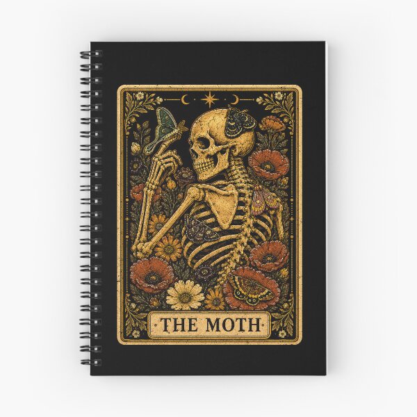 Item preview, Moth and Skeleton Floral Tarot Halloween  designed and sold by rafaeltto.
