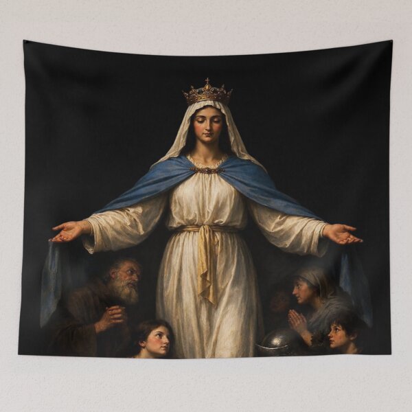 Item preview, Under St. Mary's Mantle | Our Lady Refuge of Sinners  designed and sold by ✠Extra✠Ecclesiam✠Nulla✠Salus✠.