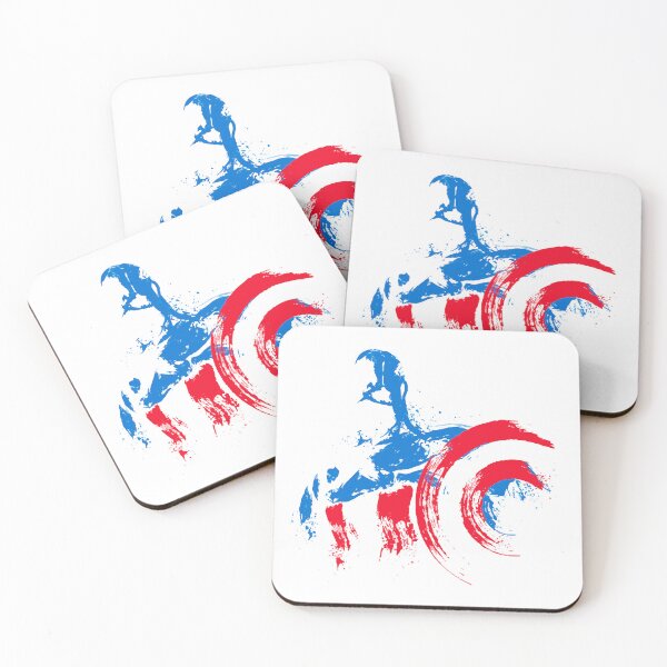 Item preview, Sentinel Splatter – Watercolor Brushstroke Captain America designed and sold by BravenBold.