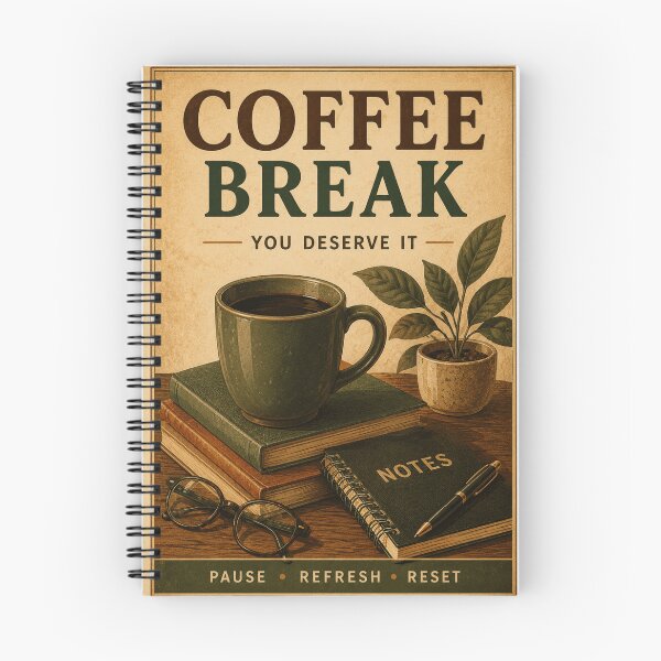 Item preview, Coffee Break Vintage Poster – Motivational Coffee Office Wall Art  designed and sold by Watchyyy.