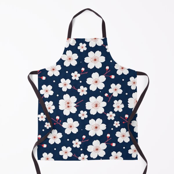 Item preview, Cherry Blossom Pattern on Blue Background designed and sold by DesignedOutside.