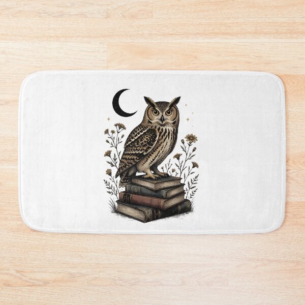 Item preview, Copy of Vintage Wise Owl Standing on Stack of Books Knowledge Art designed and sold by Pyt27.