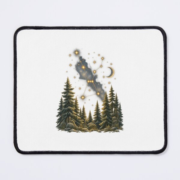 Item preview, Orion Constellation | Moonlit Pine Forest Star Art | Winter Stargazer Gift designed and sold by Brackenlume Studio.