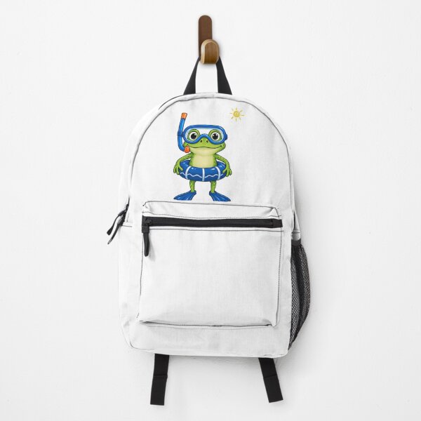 Item preview, Cute Snorkeling Frog Swimming Cartoon Illustration designed and sold by tarzbol.