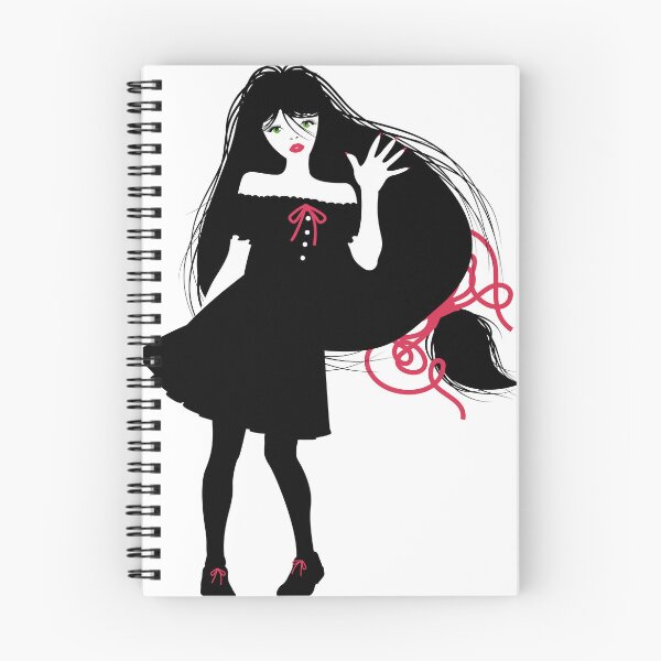Item preview, Gothic girl in a black dress with long red hair designed and sold by Keltoi-art.