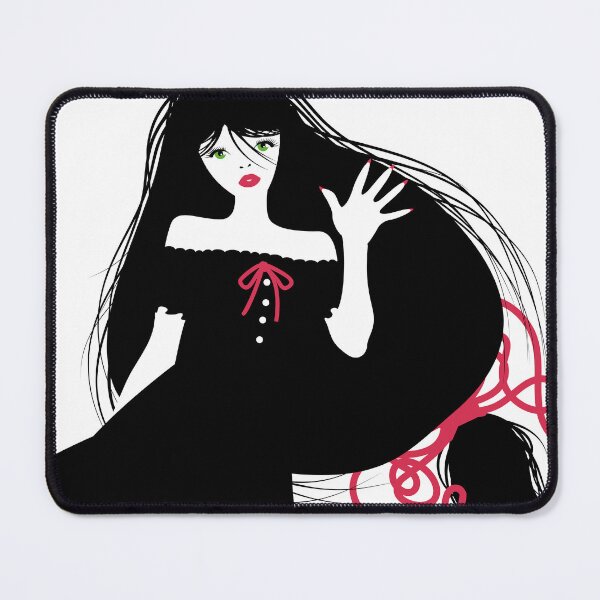 Item preview, Gothic girl in a black dress with long red hair designed and sold by Keltoi-art.