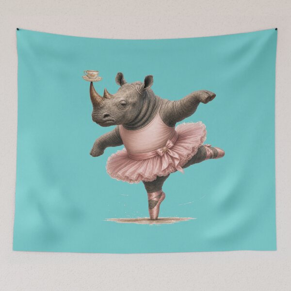 Item preview, Ballerina Rhino Gift designed and sold by Wenvilgrace.
