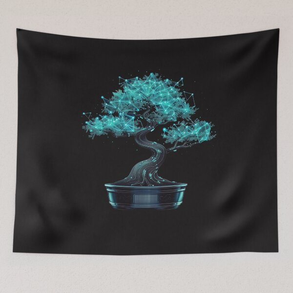 Item preview, A minimalist bonsai tree with a digital soul designed and sold by STATIC SOUL.