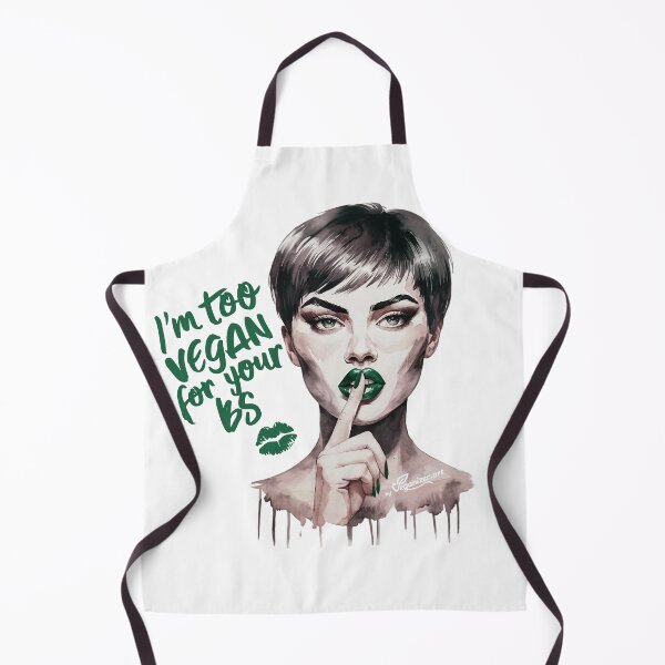 Item preview, Too Vegan For Your BS Watercolor Art designed and sold by Veganizer.art.