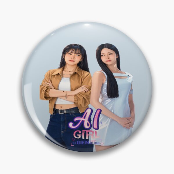 Item preview, AI Girl Gen Fashion – Pink & Blue AI Girl Design designed and sold by Noova Studio.
