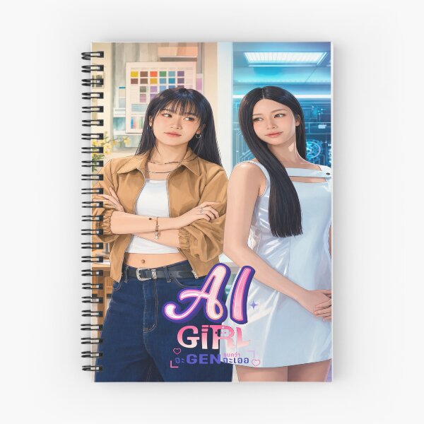 Item preview, AI Girl Gen Fashion – Pink & Blue AI Girl Design designed and sold by Noova Studio.