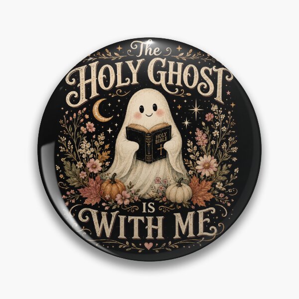 Item preview, The Holy Ghost Is With Me – Cute Christian Halloween Faith designed and sold by will freed18.