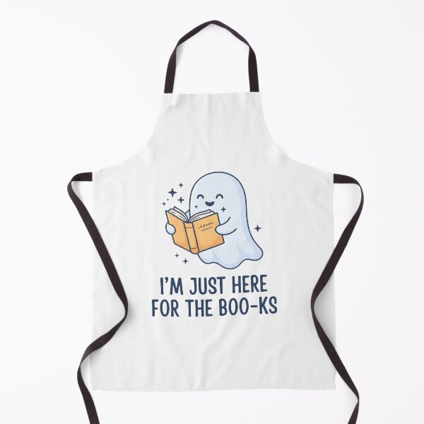 Item preview, Cute Ghost Reading Book - I'm Just Here For The Boo-ks Halloween designed and sold by MyHappyArtShop.