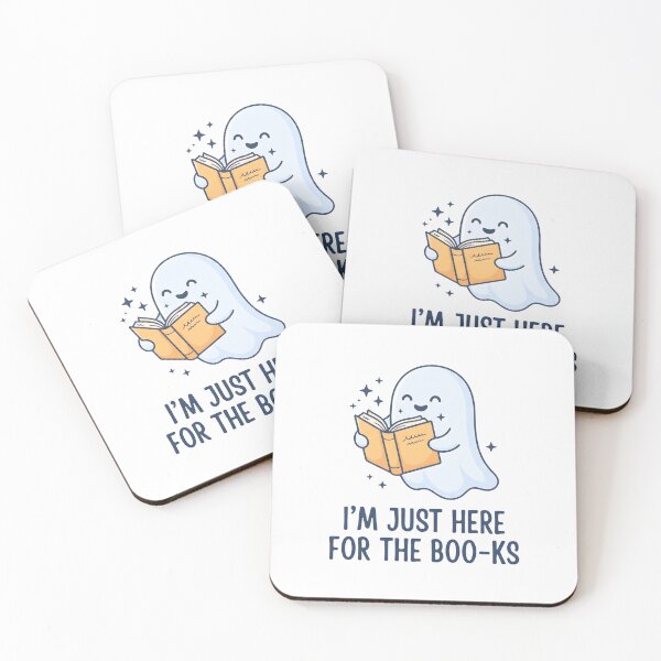 Item preview, Cute Ghost Reading Book - I'm Just Here For The Boo-ks Halloween designed and sold by MyHappyArtShop.