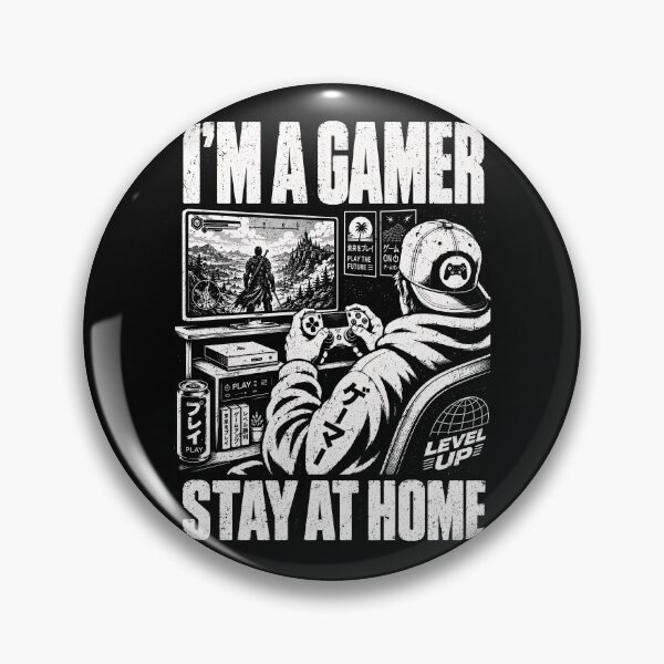 Item preview, Gamer Stay at Home Vintage Graphic Design designed and sold by rafaeltto.