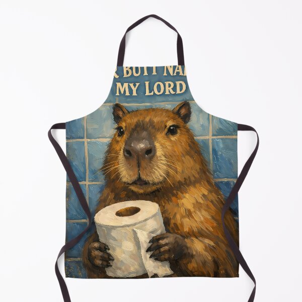 Item preview, Capybara Holding Toilet Paper designed and sold by andrewccrow.