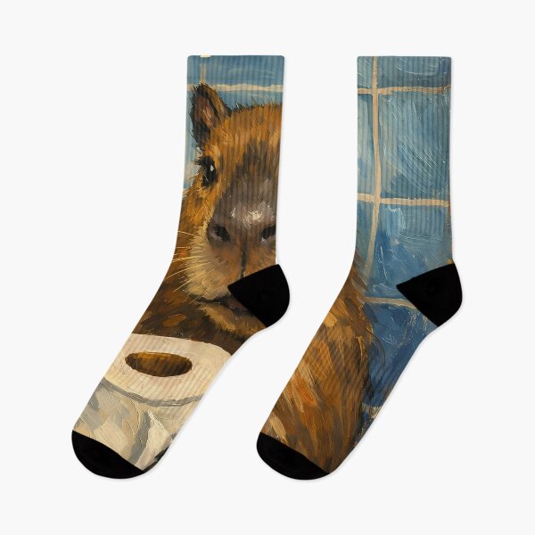 Item preview, Capybara Holding Toilet Paper designed and sold by andrewccrow.