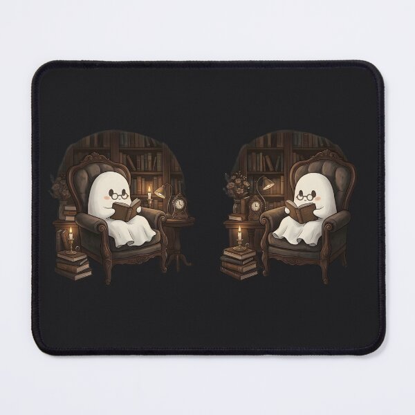 Item preview, Cute Ghost Reading Book Dark Academia Vintage Library Aesthetic designed and sold by MCV-Designs.