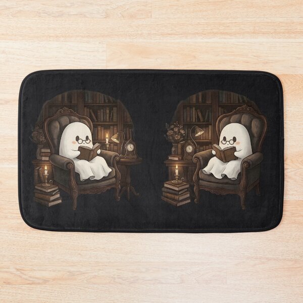 Item preview, Cute Ghost Reading Book Dark Academia Vintage Library Aesthetic designed and sold by MCV-Designs.