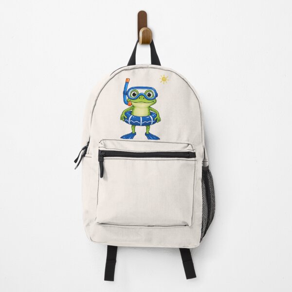 Item preview, Cute Snorkeling Frog Swimming Cartoon Illustration designed and sold by tarzbol.